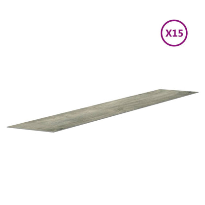 Nástěnné Panely Vzhled Dřeva Šedé Pvc 2,06 M²