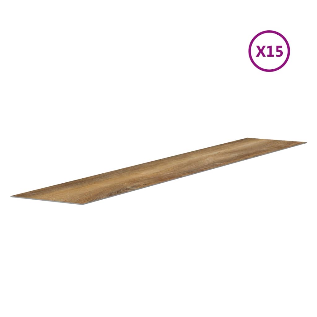 Nástěnné Panely Vzhled Dřeva Hnědé Pvc 2,06 M²