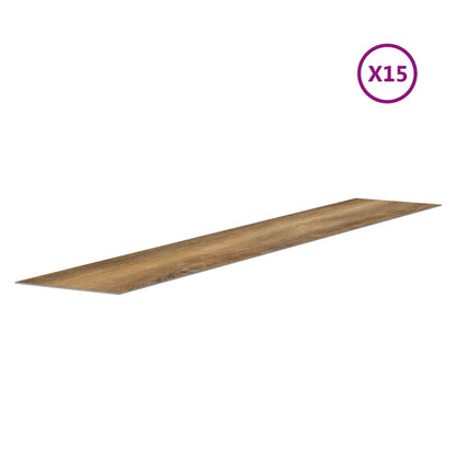 Nástěnné Panely Vzhled Dřeva Hnědé Pvc 2,06 M²