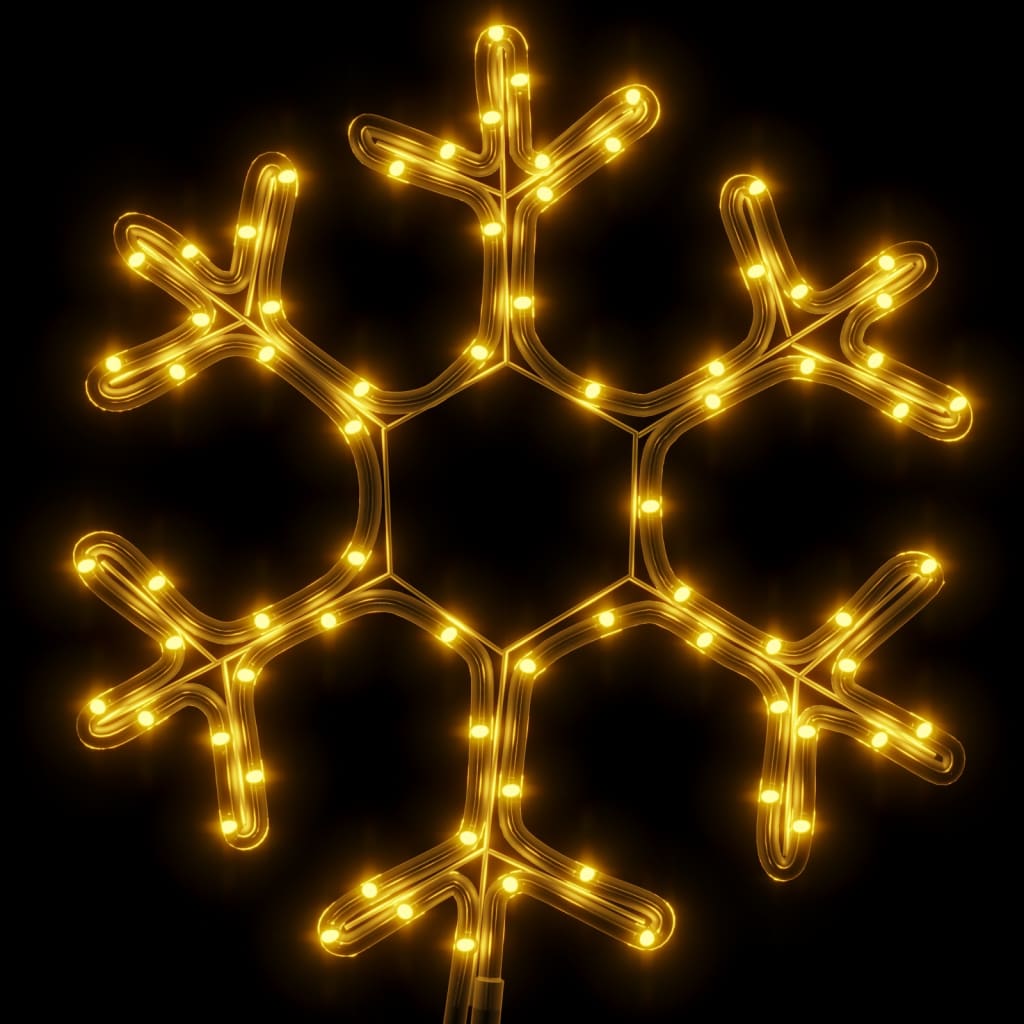 Vánoční Sněhové Vločky 2 Ks S Teplými Bílými Led