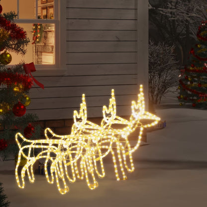 Vánoční Sobi 3 Ks S Teplými Bílými Led 60 X 30 X 60 Cm
