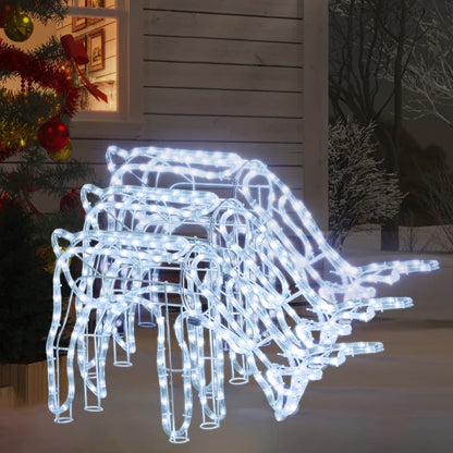 Vánoční Sobi 3 Ks Se Studenými Bílými Led 73 X 31 X 45 Cm