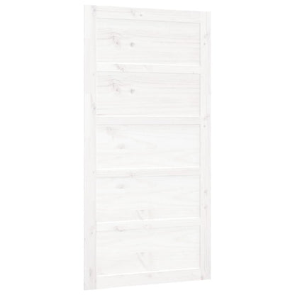 Posuvné Dveře Bílé 100 X 1,8 X 204,5 Cm Masivní Borové Dřevo