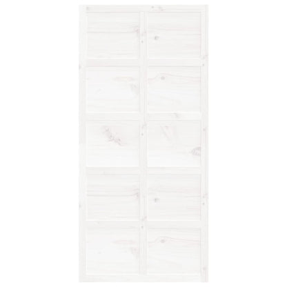 Posuvné Dveře Bílé 100 X 1,8 X 214 Cm Masivní Borové Dřevo