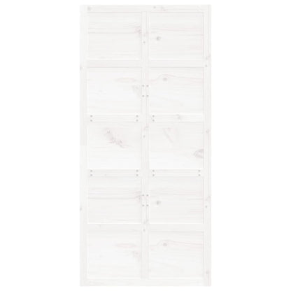 Posuvné Dveře Bílé 100 X 1,8 X 214 Cm Masivní Borové Dřevo