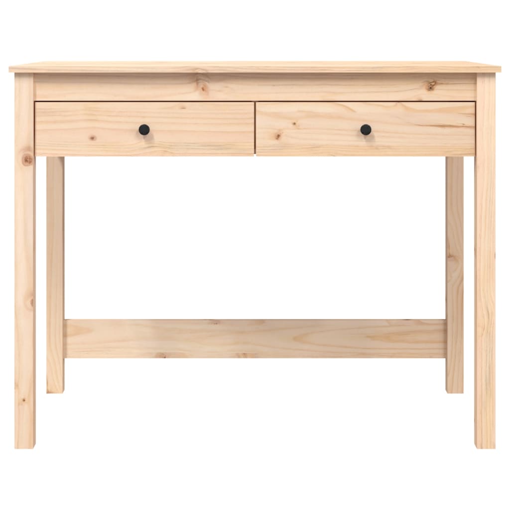 Psací Stůl Se Zásuvkami 100 X 50 X 78 Cm Masivní Borové Dřevo
