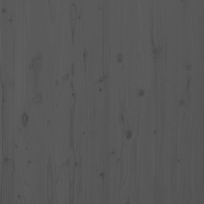 Nástěnné Čelo Postele Šedé 166X3X91,5 Cm Masivní Borové Dřevo