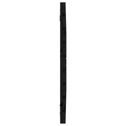 Nástěnné Čelo Postele Černé 96 X 3 X 63 Cm Masivní Borové Dřevo