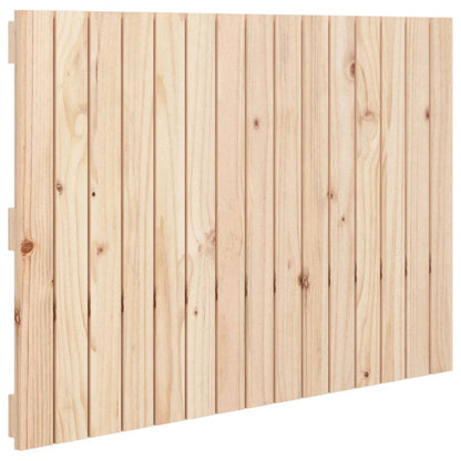 Nástěnné Čelo Postele 95,5 X 3 X 60 Cm Masivní Borové Dřevo Přírodní