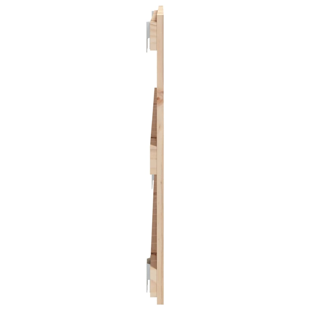 Nástěnné Čelo Postele 95,5 X 3 X 60 Cm Masivní Borové Dřevo Přírodní