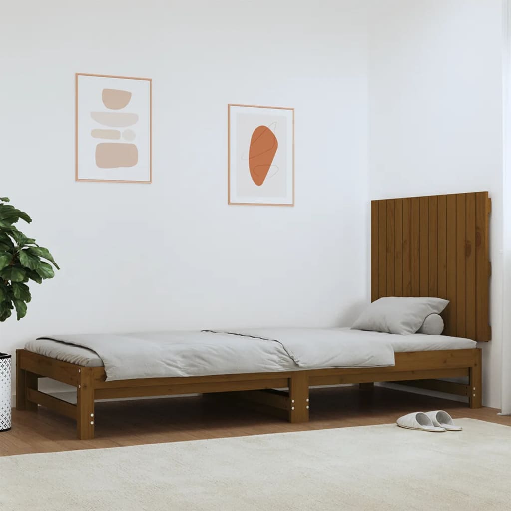 Nástěnné Čelo Postele Medově Hnědé 95,5X3X60 Cm Borové Dřevo Medová Hnědá