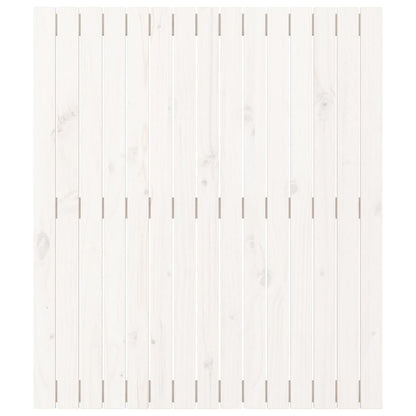 Nástěnné Čelo Postele Bílé 95,5X3X110 Cm Masivní Borové Dřevo Bílá