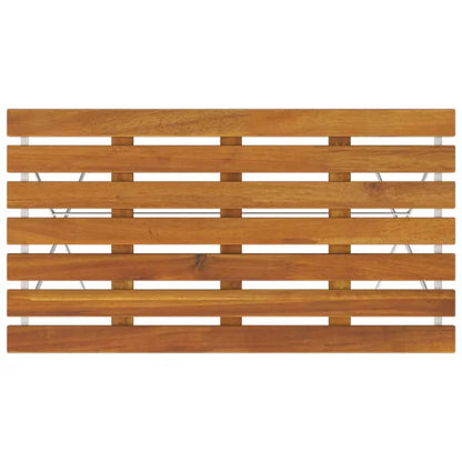 Skládací Bistro Stůl 100 X 54 X 71 Cm Masivní Akácie A Ocel