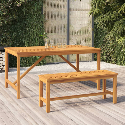 Zahradní Lavice 110 Cm Masivní Akáciové Dřevo
