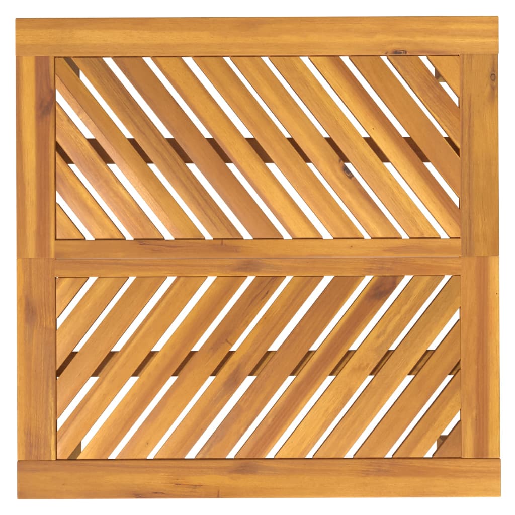 Zahradní Jídelní Stůl 90 X 90 X 74 Cm Masivní Akáciové Dřevo