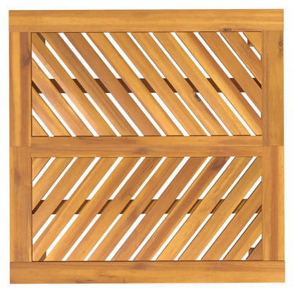 Zahradní Jídelní Stůl 90 X 90 X 74 Cm Masivní Akáciové Dřevo