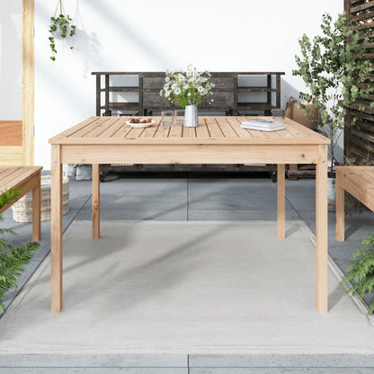Zahradní Stůl Černý 82,5 X 82,5 X 76 Cm Masivní Borové Dřevo