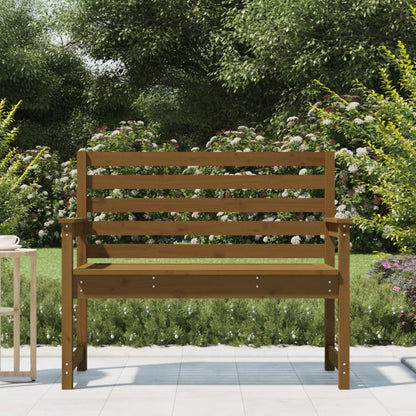 Zahradní Lavice Medově Hnědá 109X48X91,5 Cm Masivní Borovice