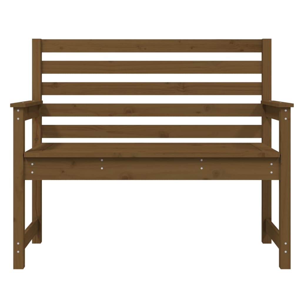 Zahradní Lavice Medově Hnědá 109X48X91,5 Cm Masivní Borovice