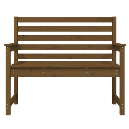 Zahradní Lavice Medově Hnědá 109X48X91,5 Cm Masivní Borovice