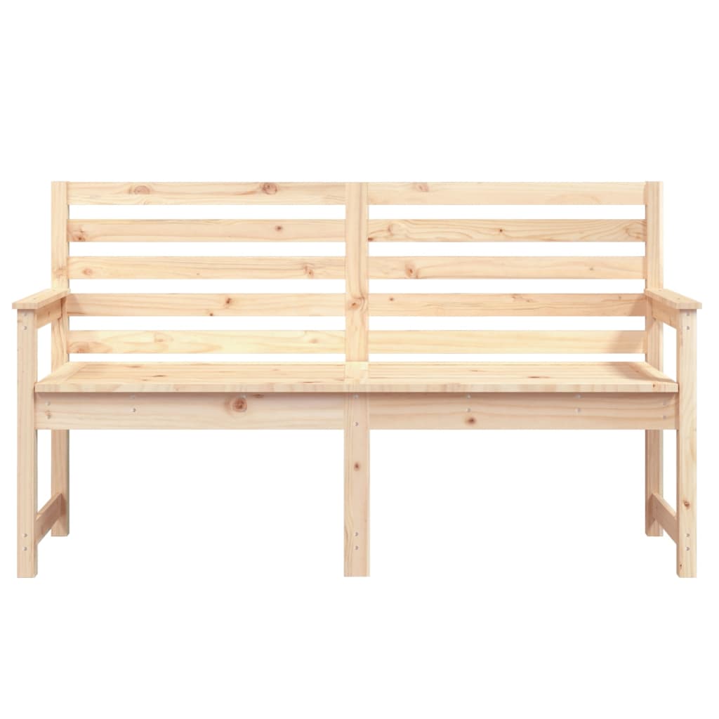 Zahradní Lavice 159,5 X 48 X 91,5 Cm Masivní Borové Dřevo