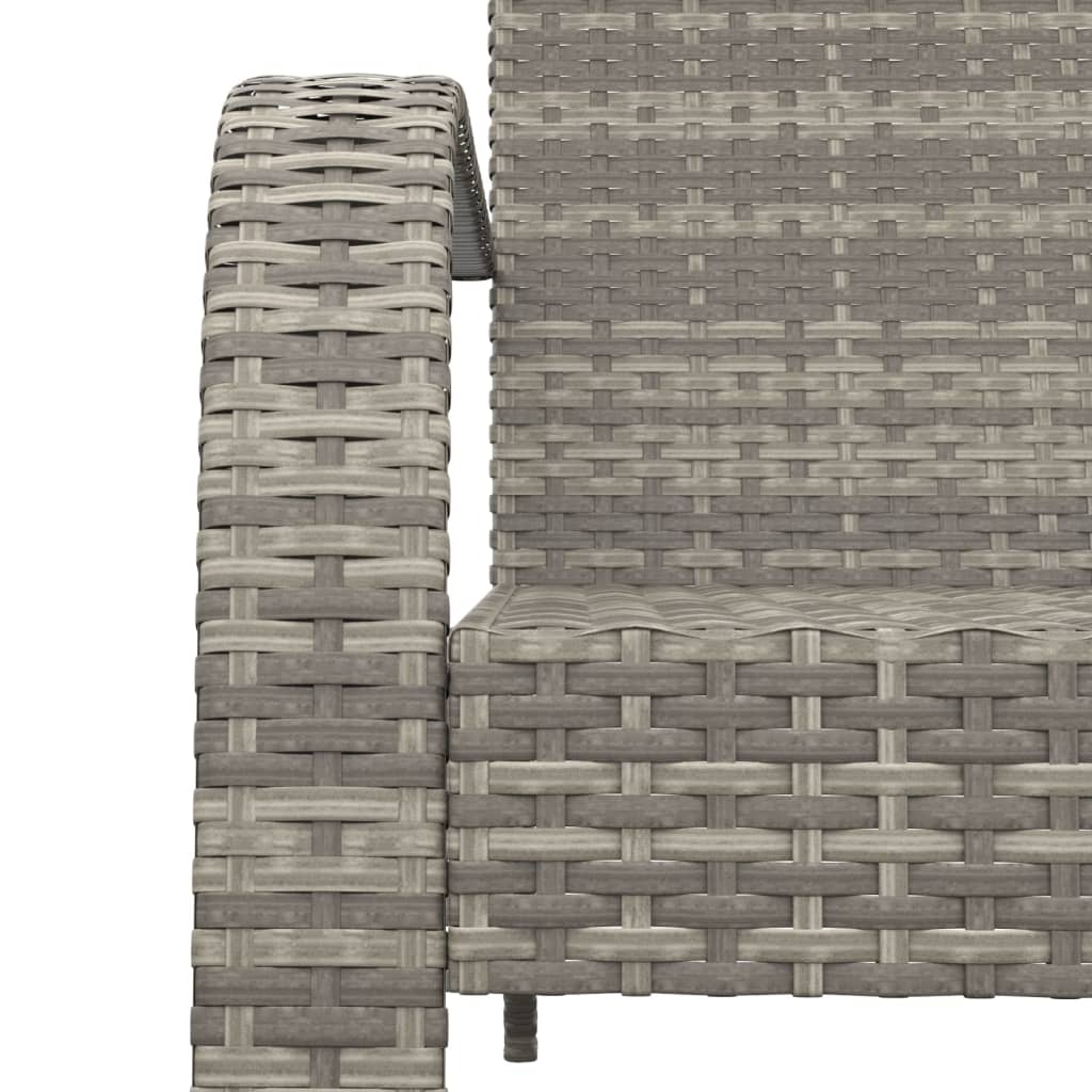 Zahradní Židle Adirondack Šedá Polyratan