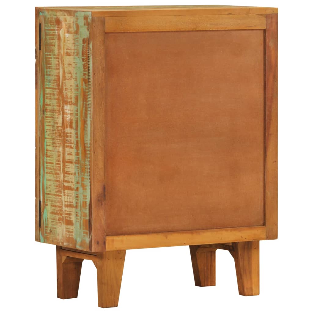 Ručně Vyřezávaný Příborník 55X30X75Cm Masivní Recyklované Dřevo