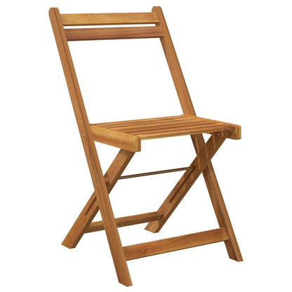 3Dílný Skládací Bistro Set Masivní Akáciové Dřevo