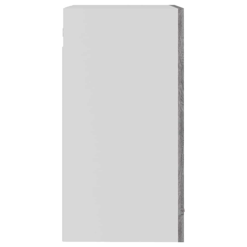 Závěsná Prosklená Skříňka Šedá Sonoma 40 X 31 X 60 Cm Kompozit Šedá Sonoma