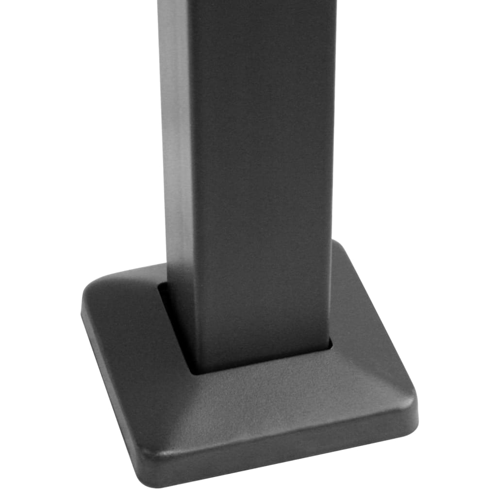 Bbq Altán S Bočními Policemi Antracitový 240X150X243 Cm Ocel