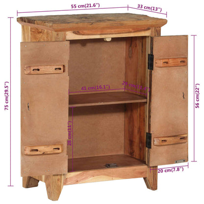 Příborník 55 X 33 X 75 Cm Masivní Akácie A Recyklované Dřevo