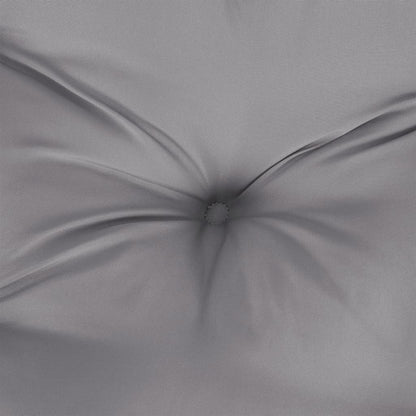 Podušky Na Židli Nízké Opěradlo 6 Ks Šedé 100X50X7 Cm Textil