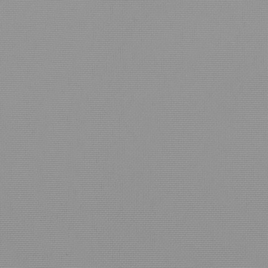 Podušky Na Židli Nízké Opěradlo 6 Ks Šedé 100X50X7 Cm Textil
