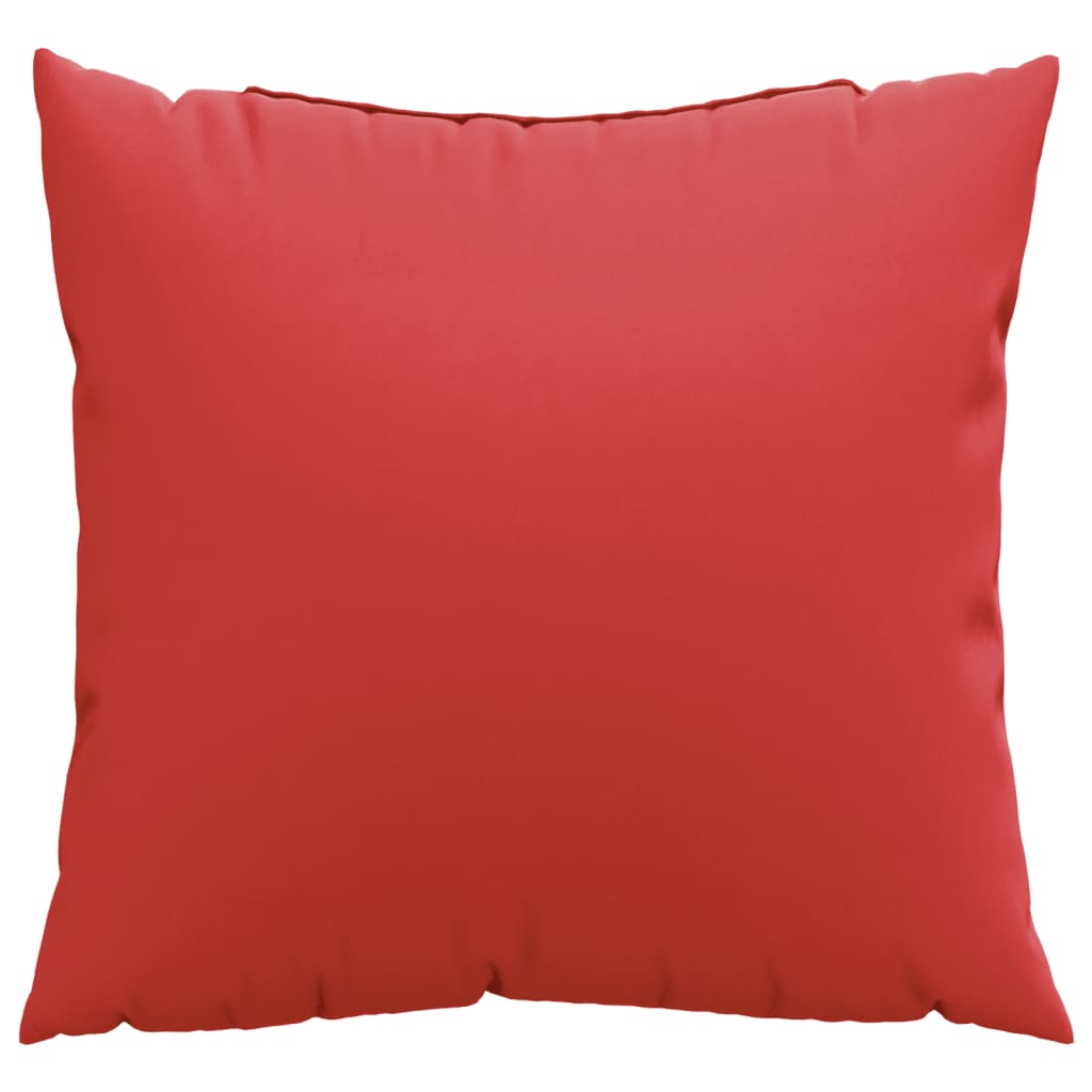 Polštáře Na Pohovku 4 Ks Červené 40 X 40 Cm Textil