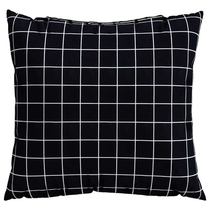 Závěsné Polštáře 4 Pcs Polyesterová Tkanina Černá Kostička