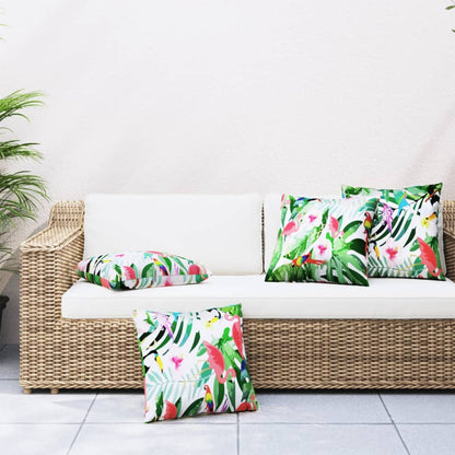 Dekorační Polštáře 4 Ks Vícebarevné Textil