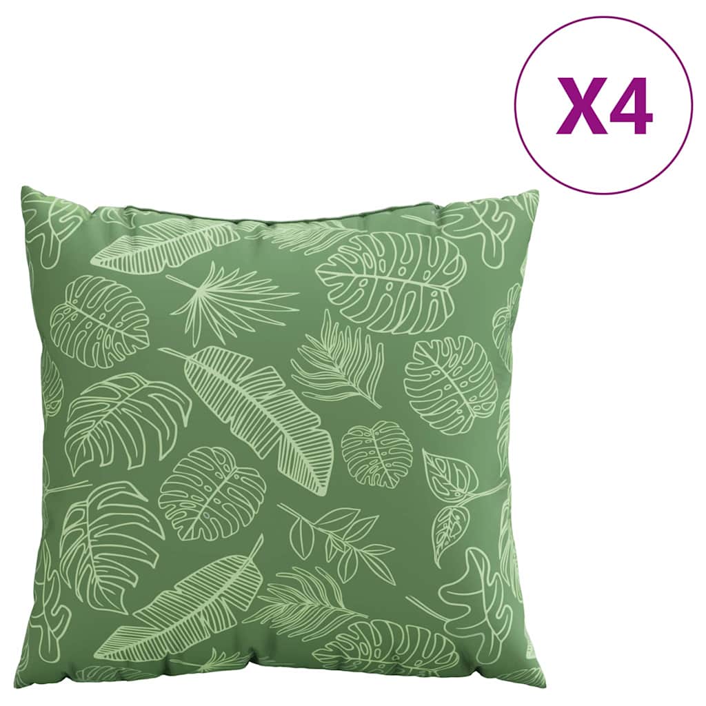 Závěsné Polštáře 4 Pcs Polyesterová Tkanina Vzor Listů
