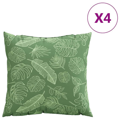 Závěsné Polštáře 4 Pcs Polyesterová Tkanina Vzor Listů