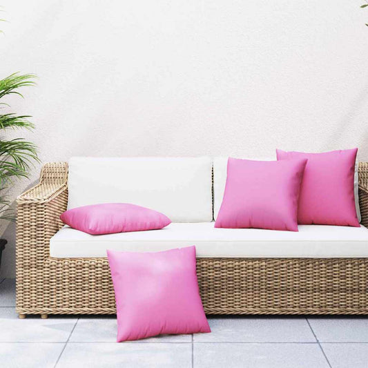 Závěsné Polštáře 4 Pcs Polyesterová Tkanina Růžová 60 X 60 Cm