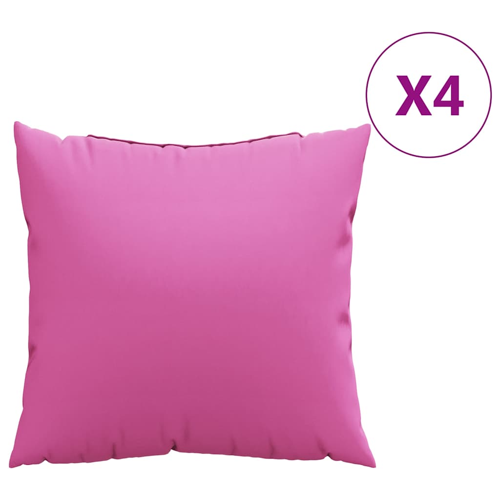 Závěsné Polštáře 4 Pcs Polyesterová Tkanina Růžová 60 X 60 Cm