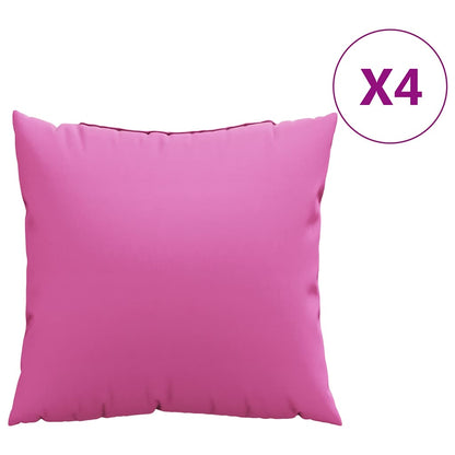 Závěsné Polštáře 4 Pcs Polyesterová Tkanina Růžová 60 X 60 Cm