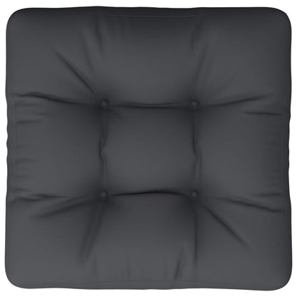 Poduška Na Palety Černá 60 X 60 X 12 Cm Textil