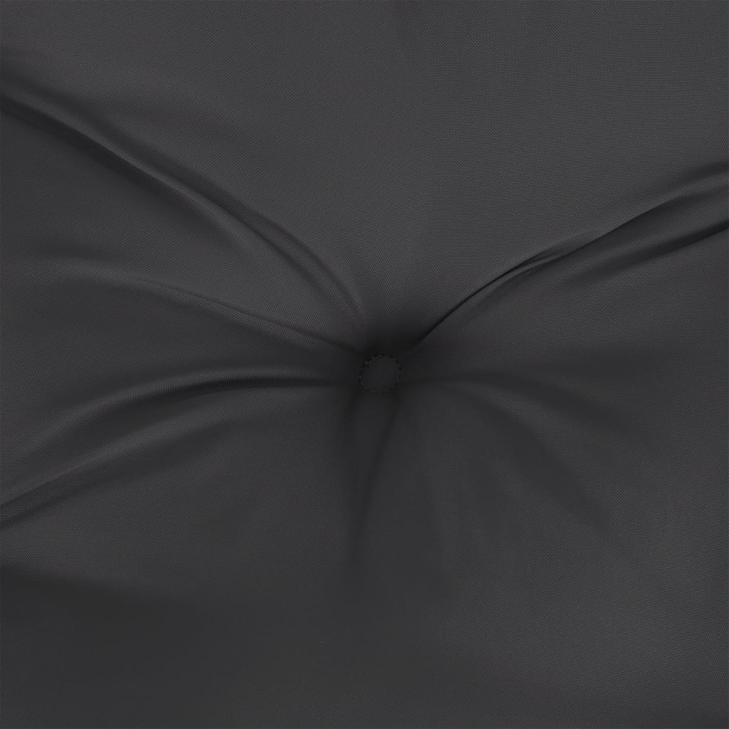 Poduška Na Palety Černá 60 X 60 X 12 Cm Textil