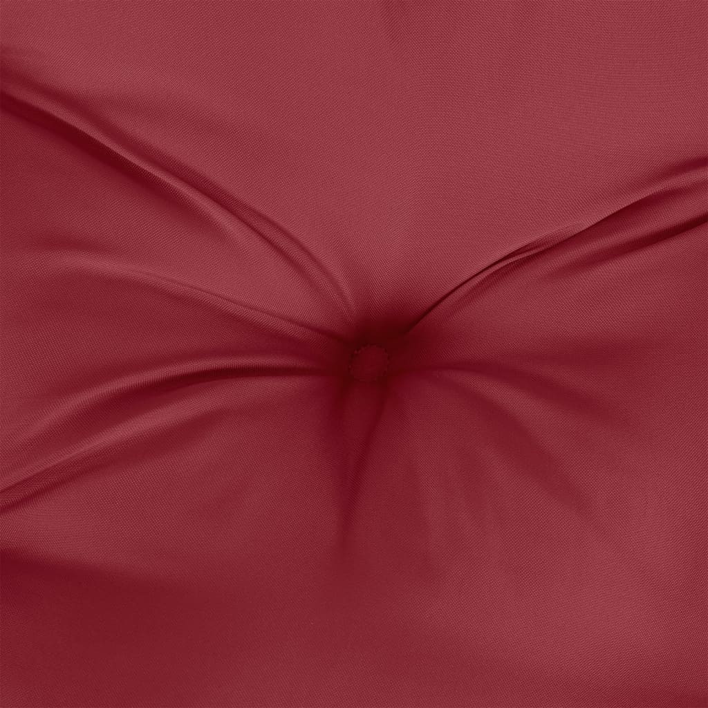 Poduška Na Palety Vínová 60 X 60 X 12 Cm Textil