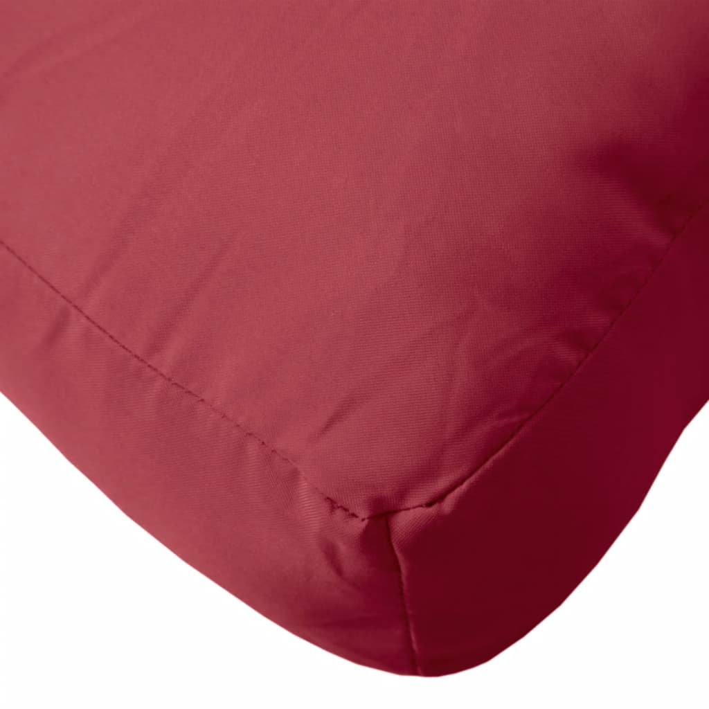 Poduška Na Palety Vínová 60 X 60 X 12 Cm Textil