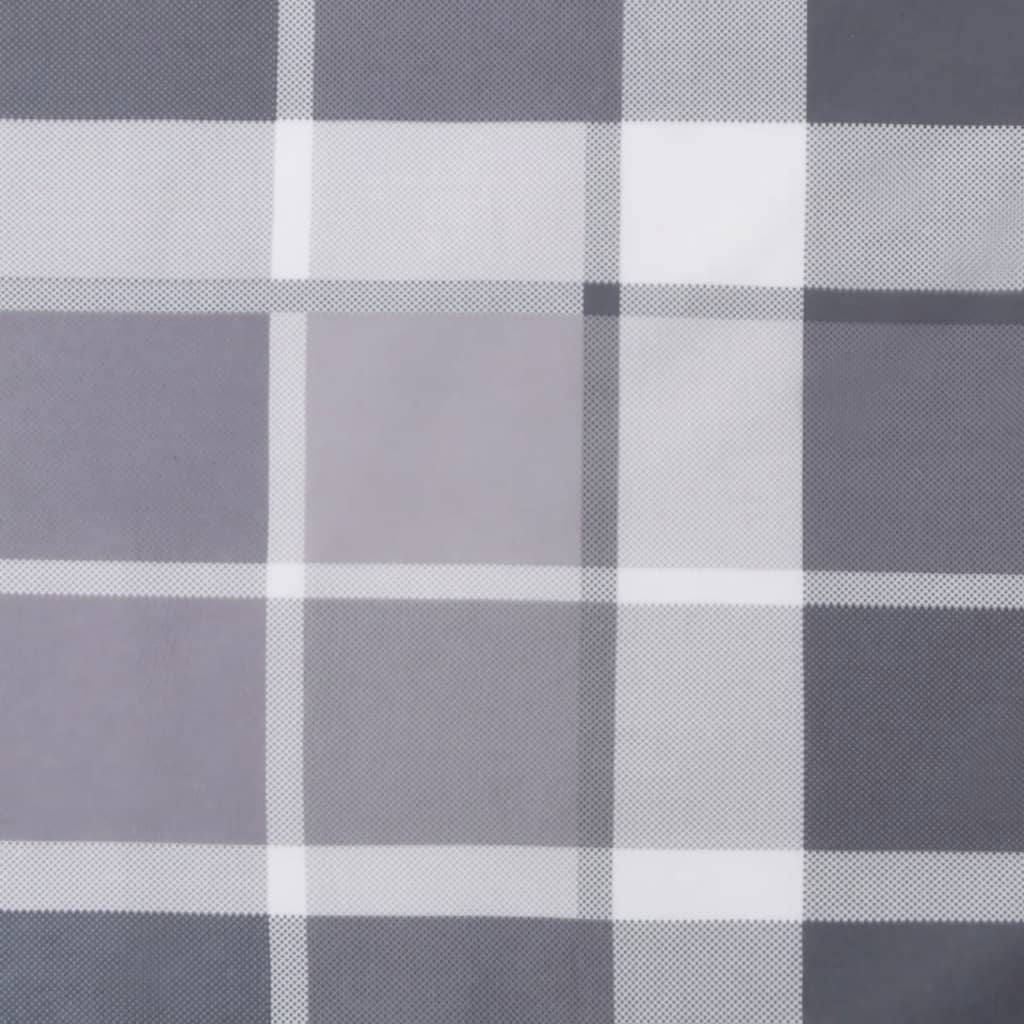 Poduška Na Palety Šedá Károvaná 60 X 60 X 12 Cm Textil