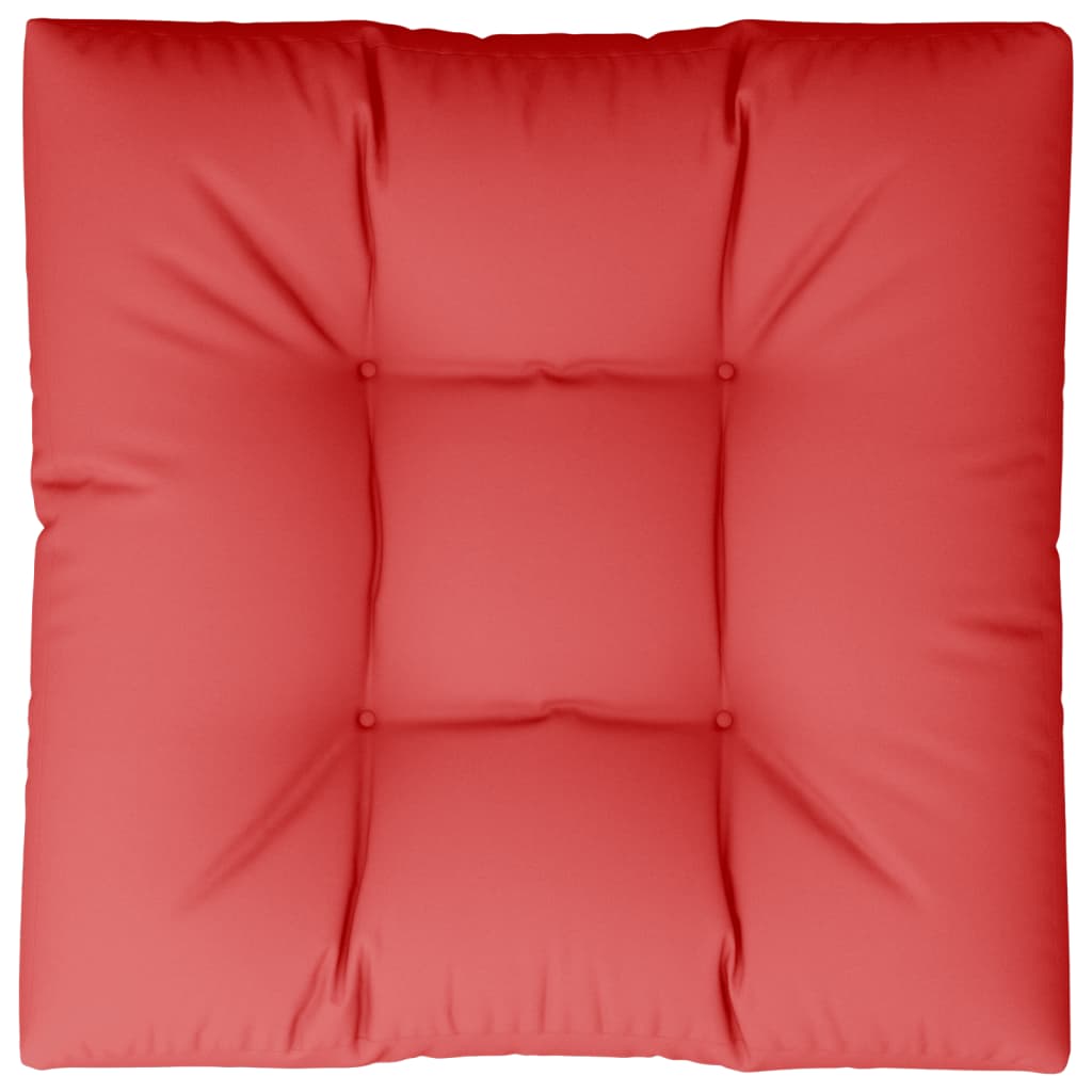 Poduška Na Palety Červená 70 X 70 X 12 Cm Textil