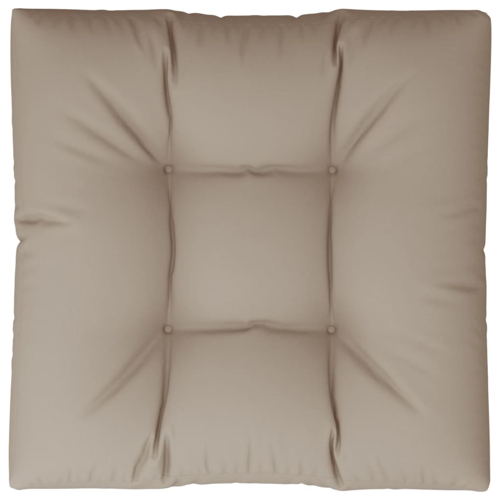 Poduška Na Palety Taupe 70 X 70 X 12 Cm Textil