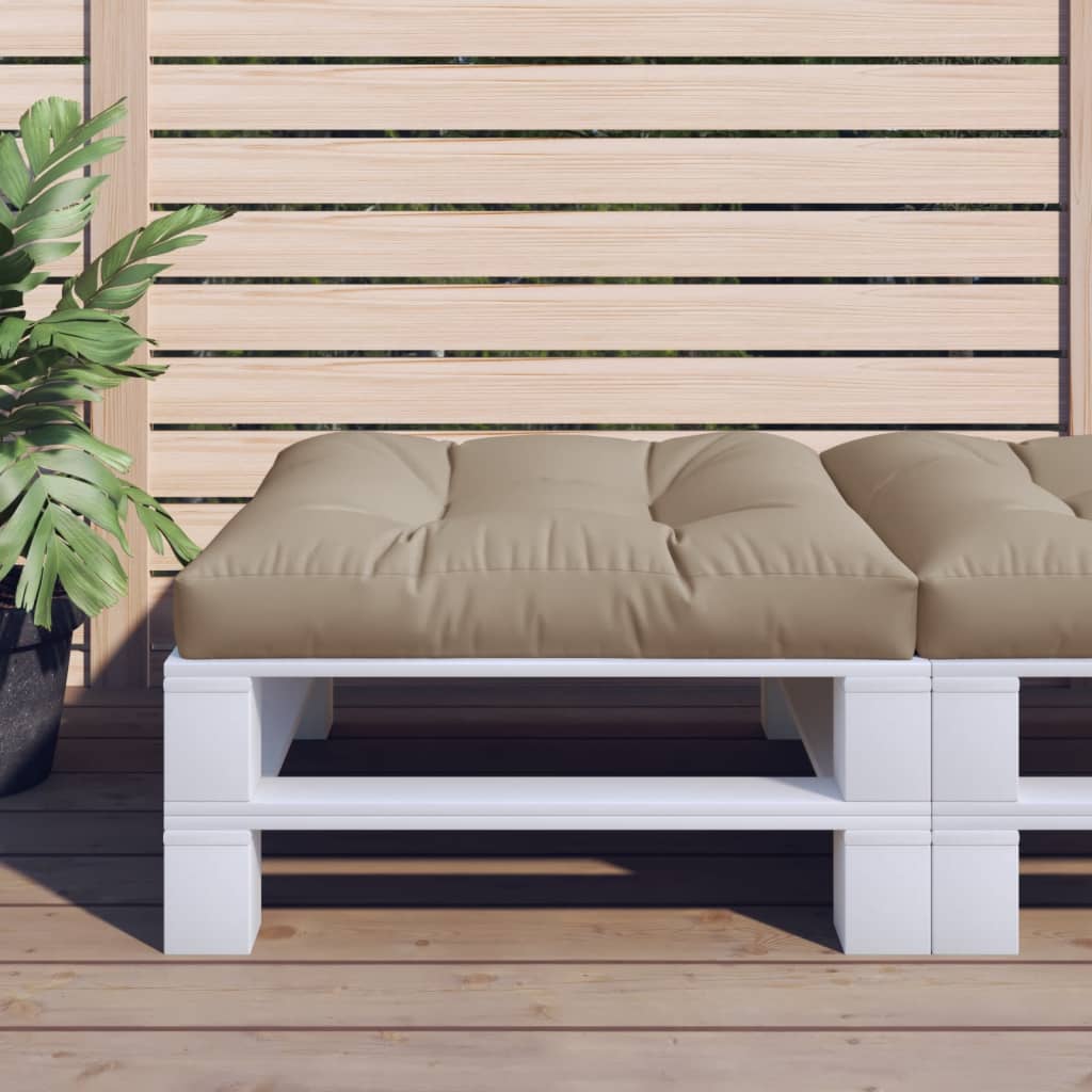 Poduška Na Palety Taupe 70 X 70 X 12 Cm Textil
