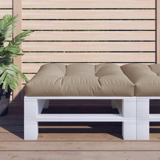 Poduška Na Palety Taupe 70 X 70 X 12 Cm Textil